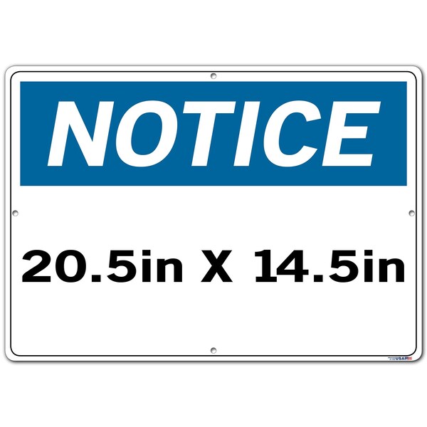 Aluminum Composite Sign, 14-1/2