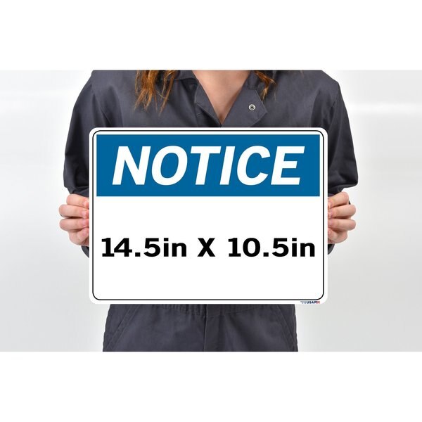 Vinyl Label Sign, 10-1/2