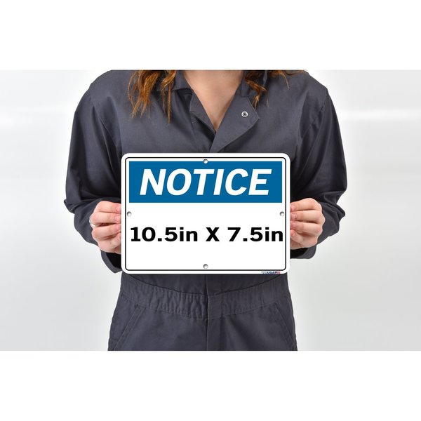 Aluminum Composite Sign , English , 10-1/2