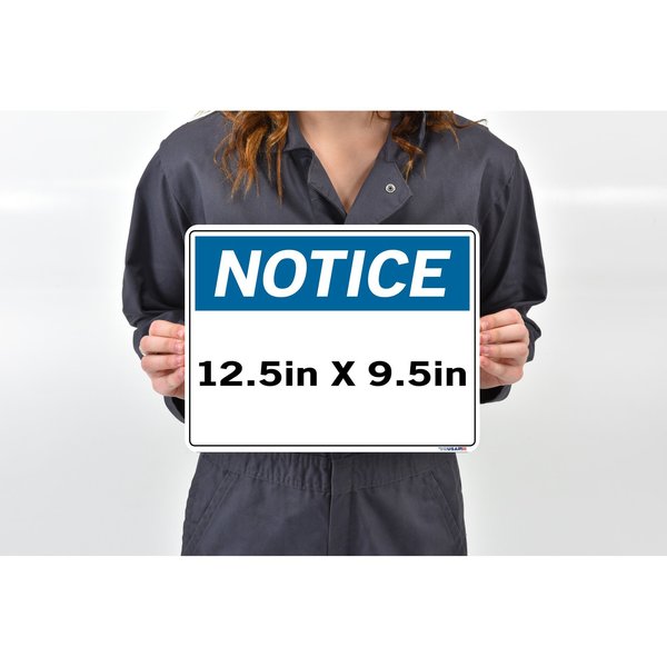 Vinyl Label Sign, 9-1/2