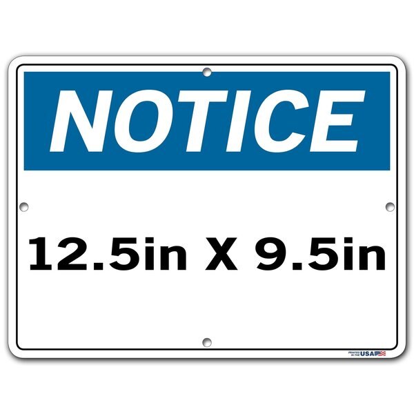 Aluminum Composite Sign, 9-1/2