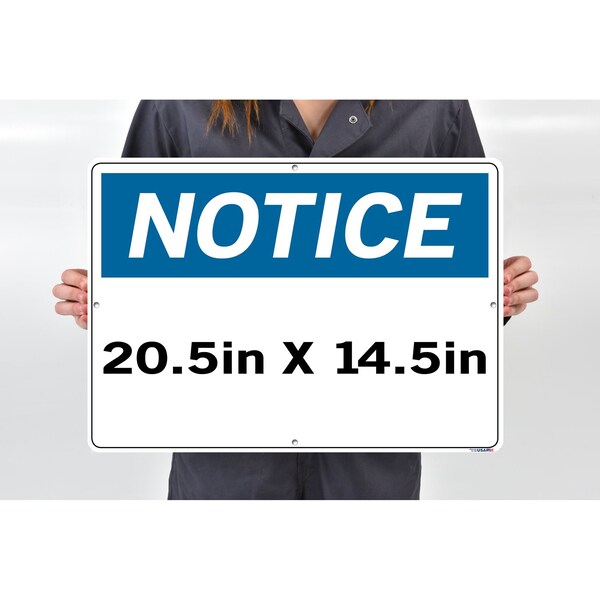 Aluminum Composite Sign, 14-1/2