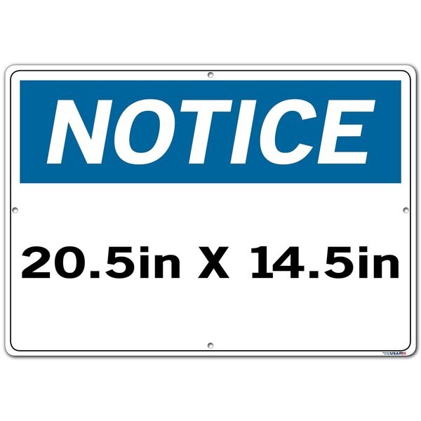 Aluminum Composite Sign, 14-1/2