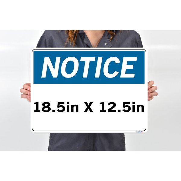 Vinyl Label Sign, 12-1/2