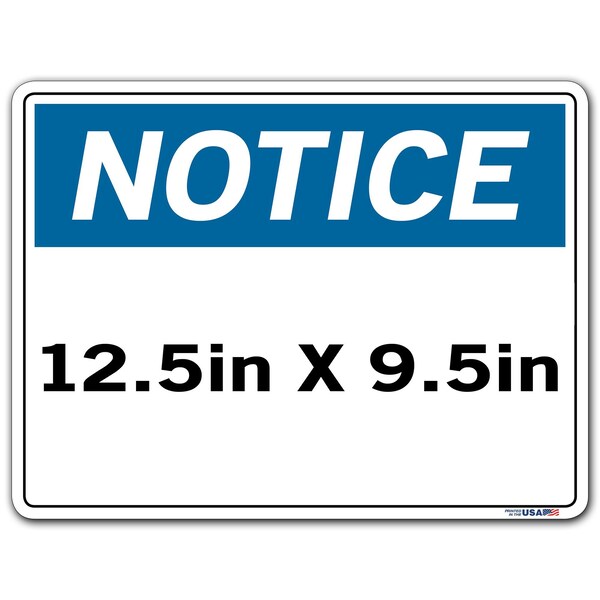 Vinyl Label Sign, 9-1/2