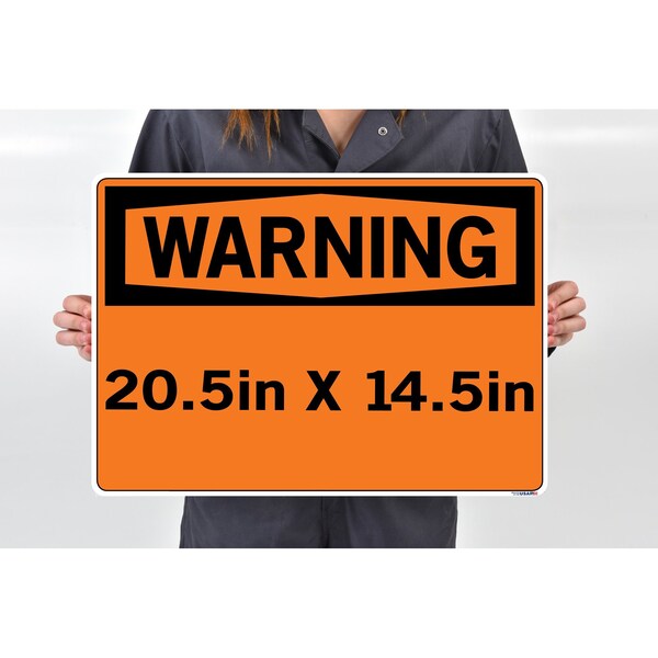 Vinyl Label Sign, 14-1/2