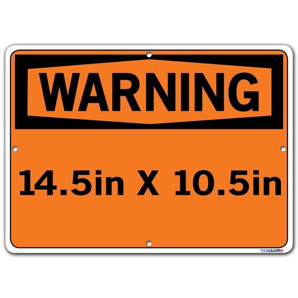 Sign-Warning09 14.5X10.5 Polystyrene.040, SI-W-09-C-PS-040