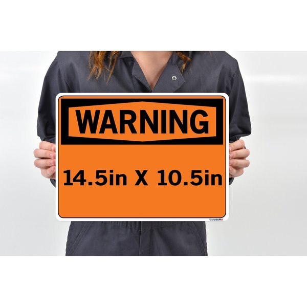 Vinyl Label Sign, 10-1/2