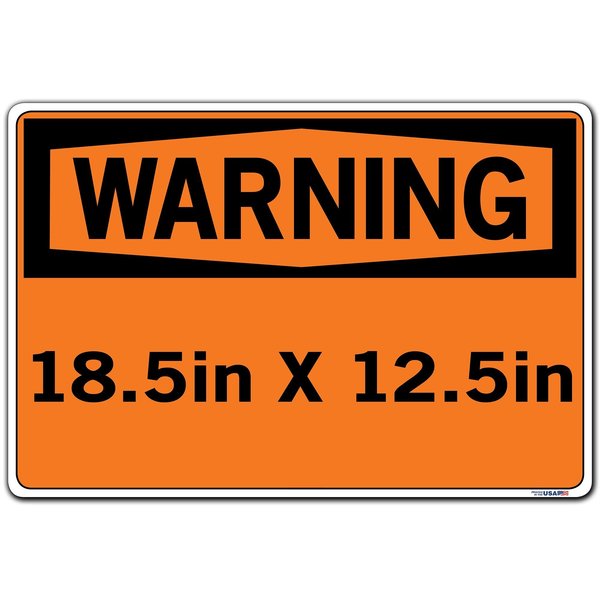 Vinyl Label Sign, 12-1/2