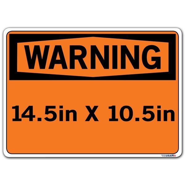 Vinyl Label Sign, 10-1/2