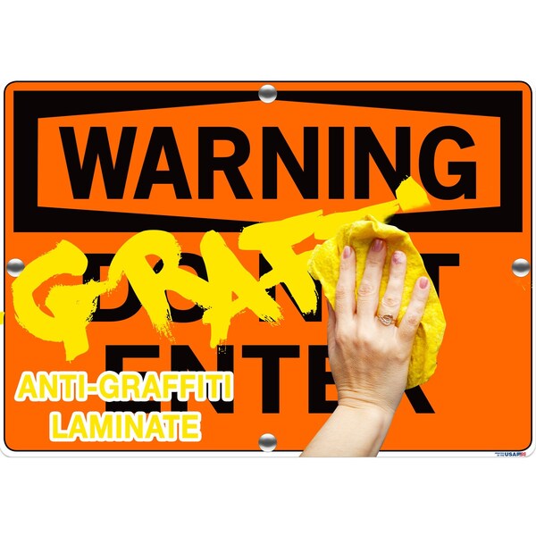 Sign-Warning-22, 14.5x10.5, Alum, Comp, .130