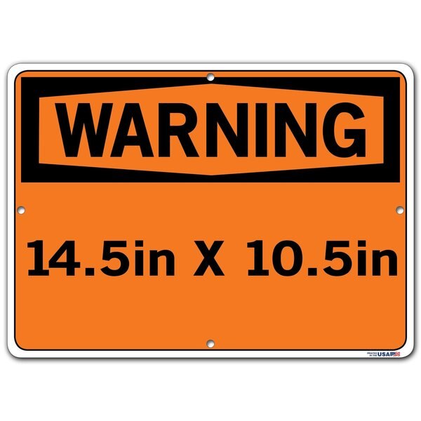 Sign-Warning-22, 14.5x10.5, Aluminum, .080