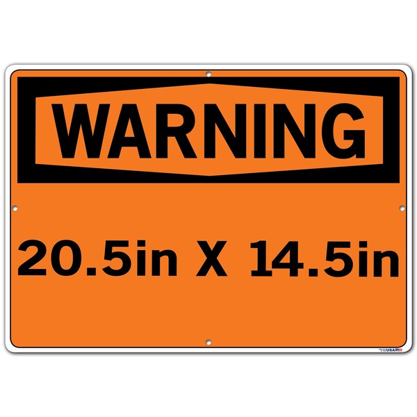 Sign-Warning-22, 20.5x14.5, Alum, Comp, .130