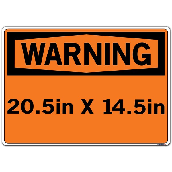 Vinyl Label Sign, 14-1/2