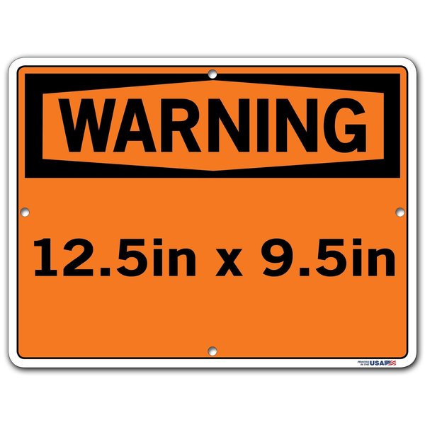 Sign-Warning-23, 12.5x9.5, Alum, Comp, .130