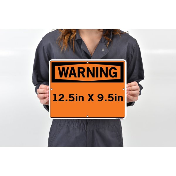 Sign-Warning-23, 12.5x9.5, Alum, Comp, .130