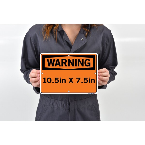 Sign-Warning-24, 10.5x7.5, Aluminum, .040