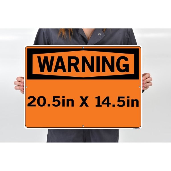 Sign-Warning-37 20.5X14.5 Alum Comp .130, SI-W-37-E-AC-130