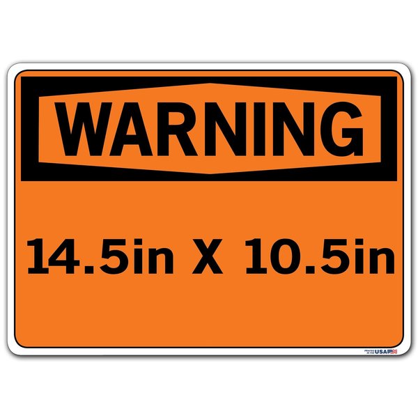 Vinyl Label Sign, 10-1/2