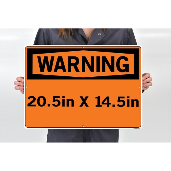 Sign-Warning-56 20.5X14.5 Alum Comp .130, SI-W-56-E-AC-130