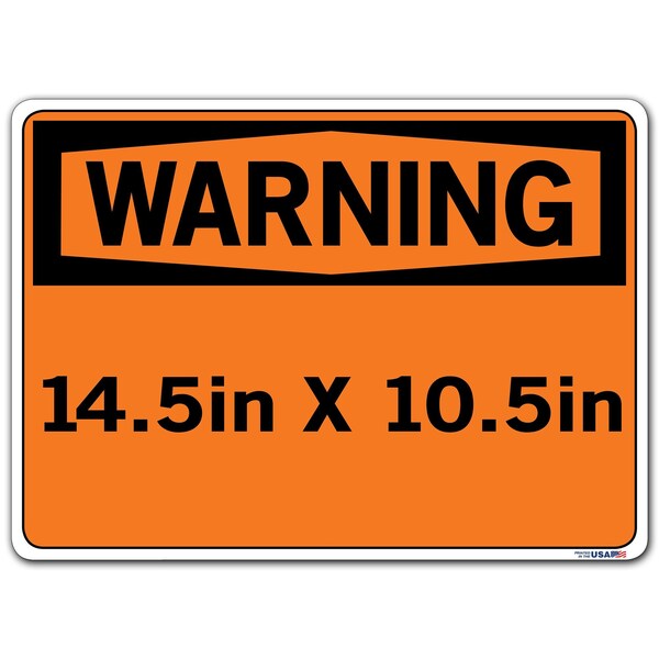 Vinyl Label Sign, 10-1/2