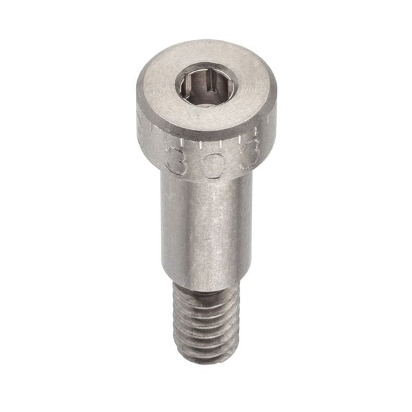Shoulder Screw, 3A Thr Sz, 3/8 Thr Lg, 1/2 in Shoulder Lg, 18-8 Stainless Steel
