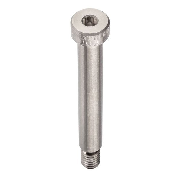 Shoulder Screw, 3A Thr Sz, 1/2 Thr Lg, 2-1/2 in Shoulder Lg, 18-8 Stainless Steel