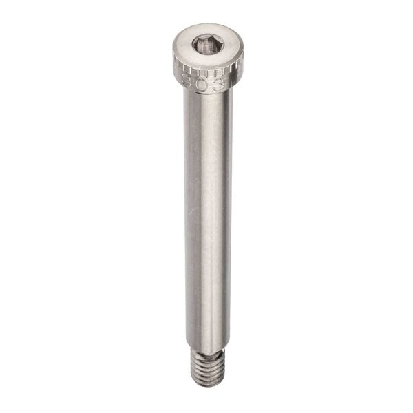 Shoulder Screw, 3A Thr Sz, 7/16 Thr Lg, 2-1/2 in Shoulder Lg, 18-8 Stainless Steel