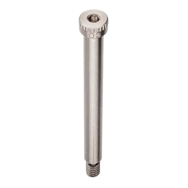 Shoulder Screw, 3A Thr Sz, 7/16 Thr Lg, 3 in Shoulder Lg, 18-8 Stainless Steel
