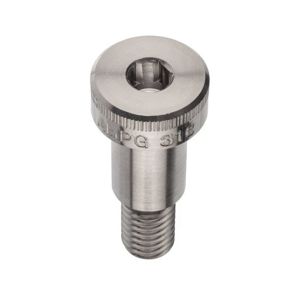 Shoulder Screw, 3A Thr Sz, 5/8 Thr Lg, 3/4 in Shoulder Lg, 316 Stainless Steel