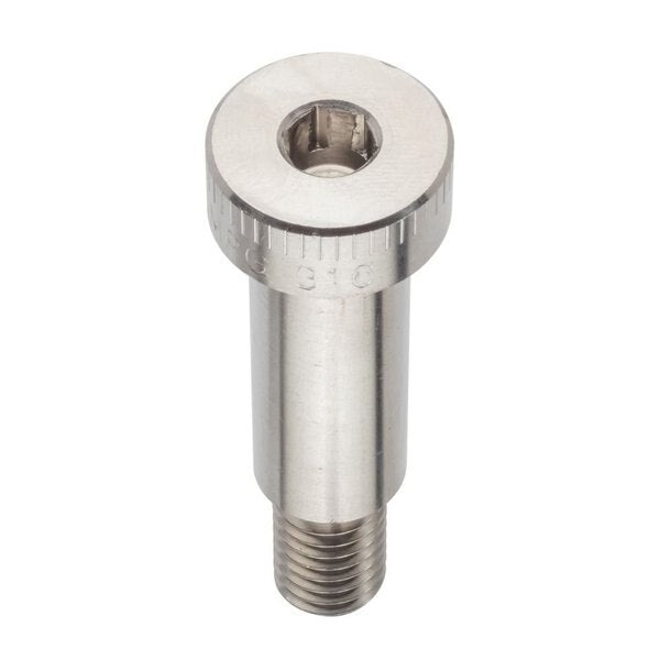Shoulder Screw, 3A Thr Sz, 5/8 Thr Lg, 1-1/4 in Shoulder Lg, 316 Stainless Steel