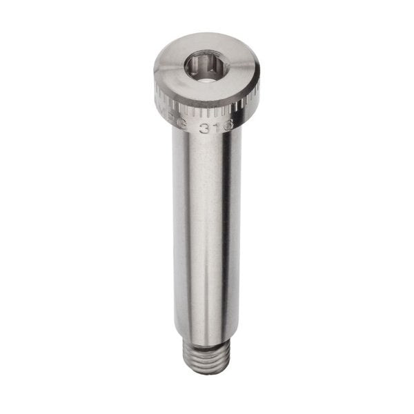 Shoulder Screw, 3A Thr Sz, 5/8 Thr Lg, 2-1/2 in Shoulder Lg, 316 Stainless Steel
