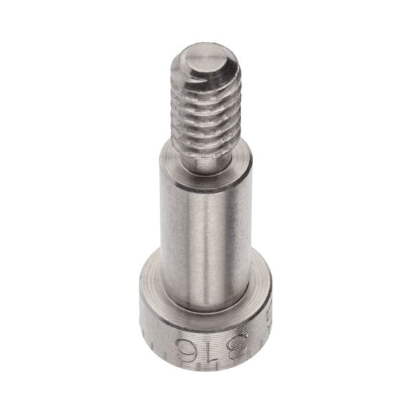 Shoulder Screw, 3A Thr Sz, 3/8 Thr Lg, 1/2 in Shoulder Lg, 316 Stainless Steel