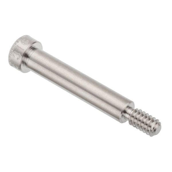 Shoulder Screw, 3A Thr Sz, 3/8 Thr Lg, 1-1/4 in Shoulder Lg, 316 Stainless Steel