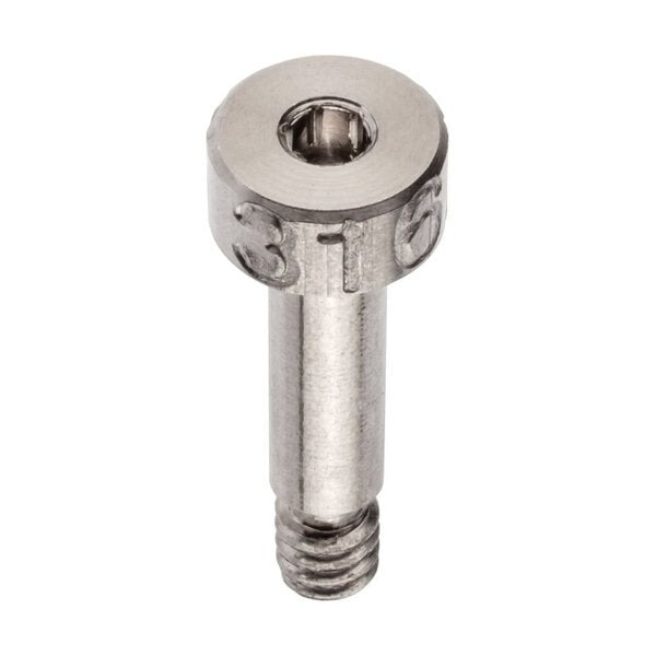 Shoulder Screw, 3A Thr Sz, 3/16 Thr Lg, 3/8 in Shoulder Lg, 316 Stainless Steel
