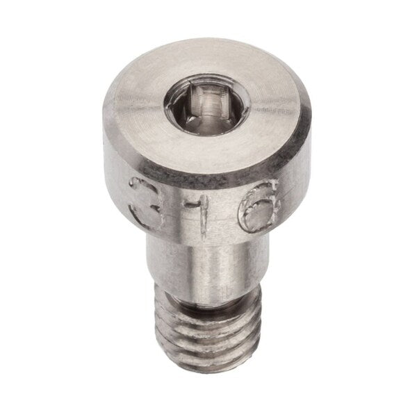 Shoulder Screw, 3A Thr Sz, 3/16 Thr Lg, 3/16 in Shoulder Lg, 316 Stainless Steel