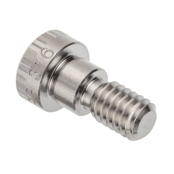 Shoulder Screw, 3A Thr Sz, 1/2 Thr Lg, 1/4 in Shoulder Lg, 316 Stainless Steel