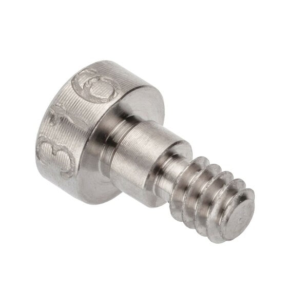Shoulder Screw, 3A Thr Sz, 3/16 Thr Lg, 1/8 in Shoulder Lg, 316 Stainless Steel