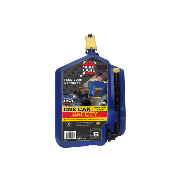 5 gal Blue HDPE Type II Safety Kerosene Can