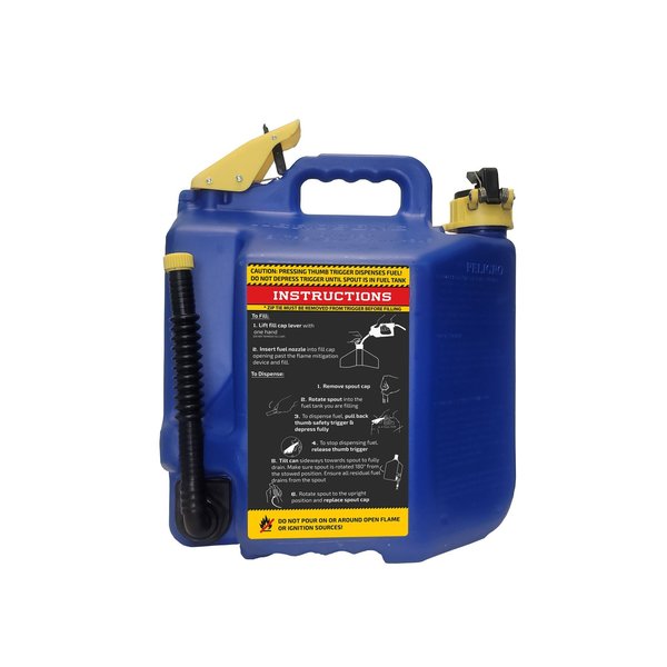 5 gal Blue HDPE Type II Safety Kerosene Can