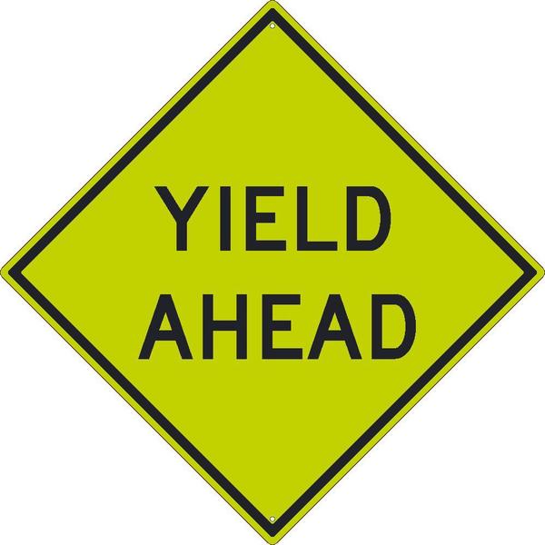 Yield Ahead Sign, TM610DG