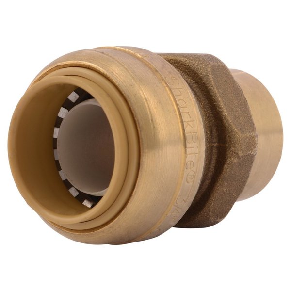 DZR Brass Female Reducing Adapter, 3/4 in Tube Size