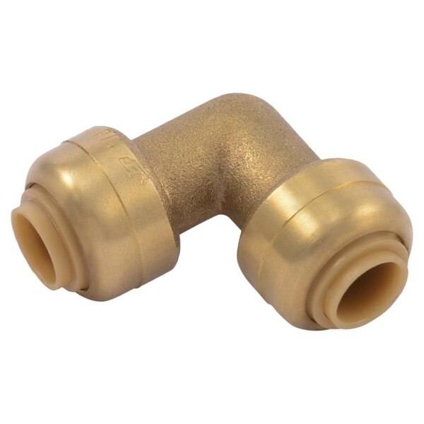 DZR Brass Elbow, 90 Degrees, 1/4 in Tube Size