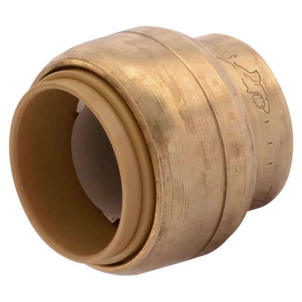 DZR Brass End Stop, 3/4 in Tube Size