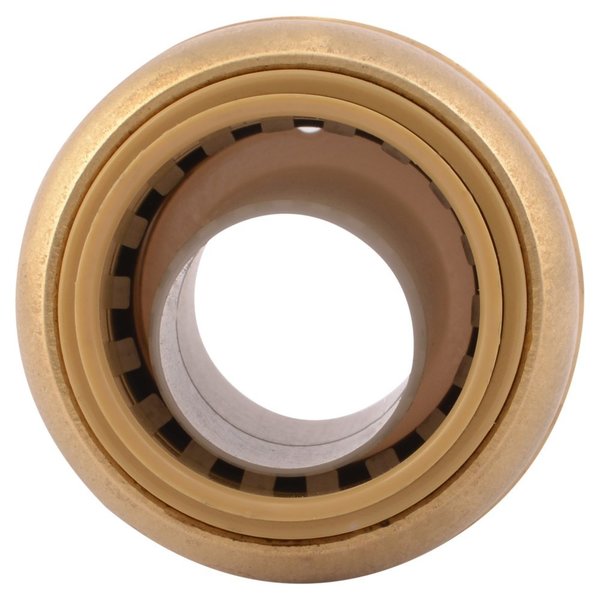 DZR Brass Fitting Reducer, 1 in x 3/4 in Tube Size