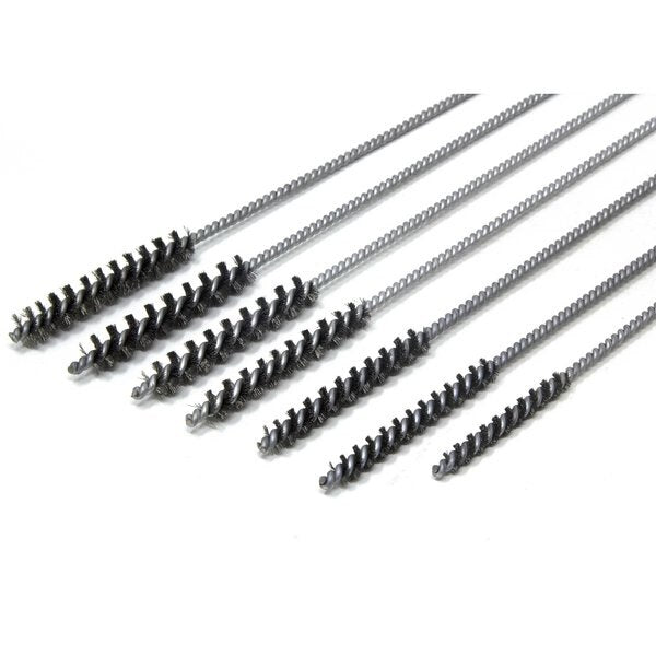 VGCK- 7 Piece Carbon Steel Twisted Wire Tube Brush Kit For Valve Guides With Ring Handles
