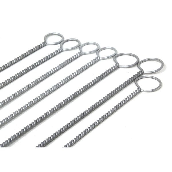 VGCK- 7 Piece Carbon Steel Twisted Wire Tube Brush Kit For Valve Guides With Ring Handles