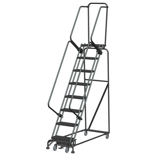 Lockstep Rolling Ladder, Steel, 80 in.H