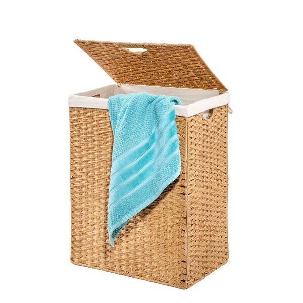 Laundry Hamper, Portable, Light Amber