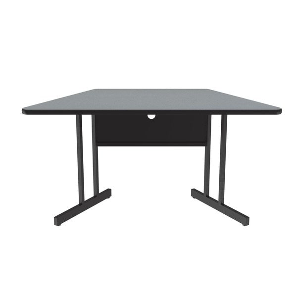 Trapezoid Computer or Training Desk Height Work Station, 30